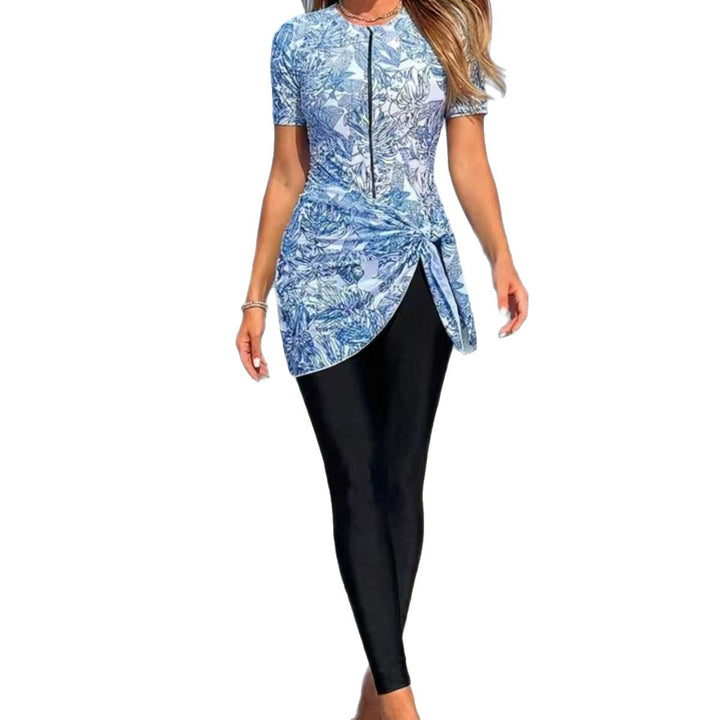 Damen Sportlicher Surfanzug mit asymmetrischem Schnitt und Wickeldetail Drune