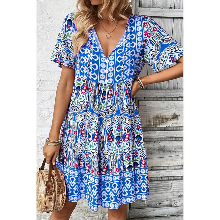 Damen Bohemian Sommerkleid Drune