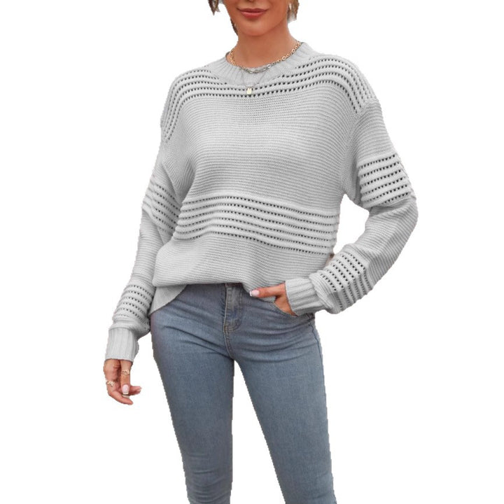Damen Feiner Strickpullover mit luftiger Struktur Drune