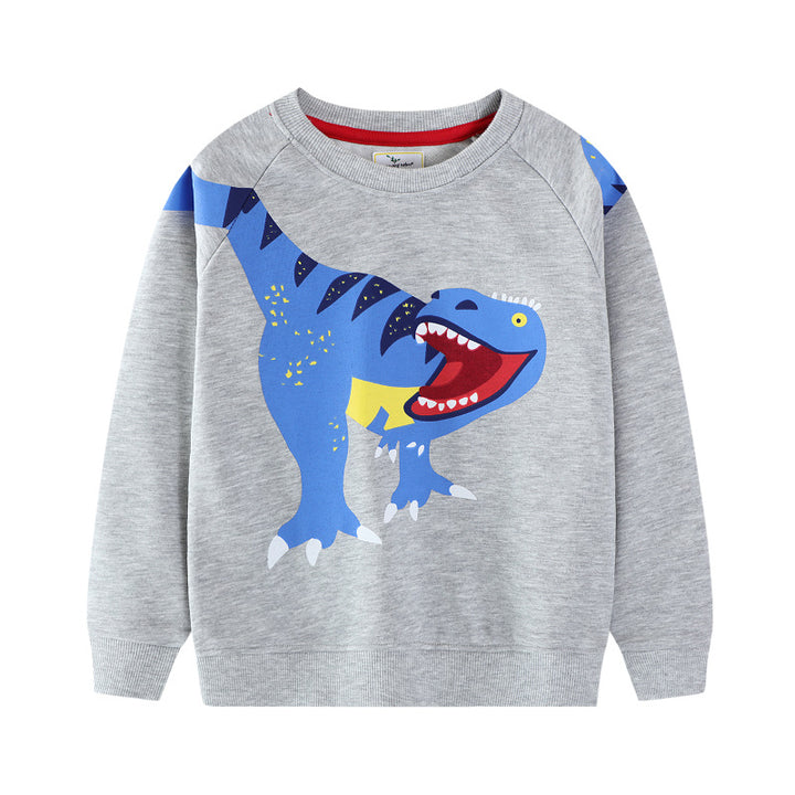 Jungen Sweatshirt mit lebhaftem Dinosaurier-Motiv Drune
