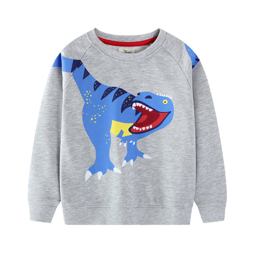 Jungen Sweatshirt mit lebhaftem Dinosaurier-Motiv Drune