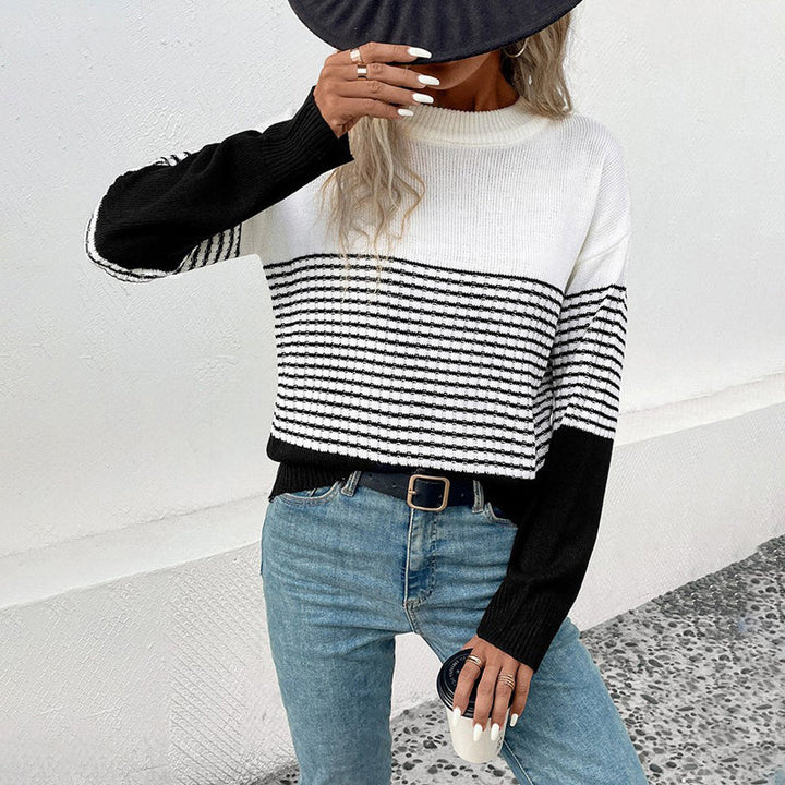 Drune | Gestreifter Strickpullover mit Elegantem Design