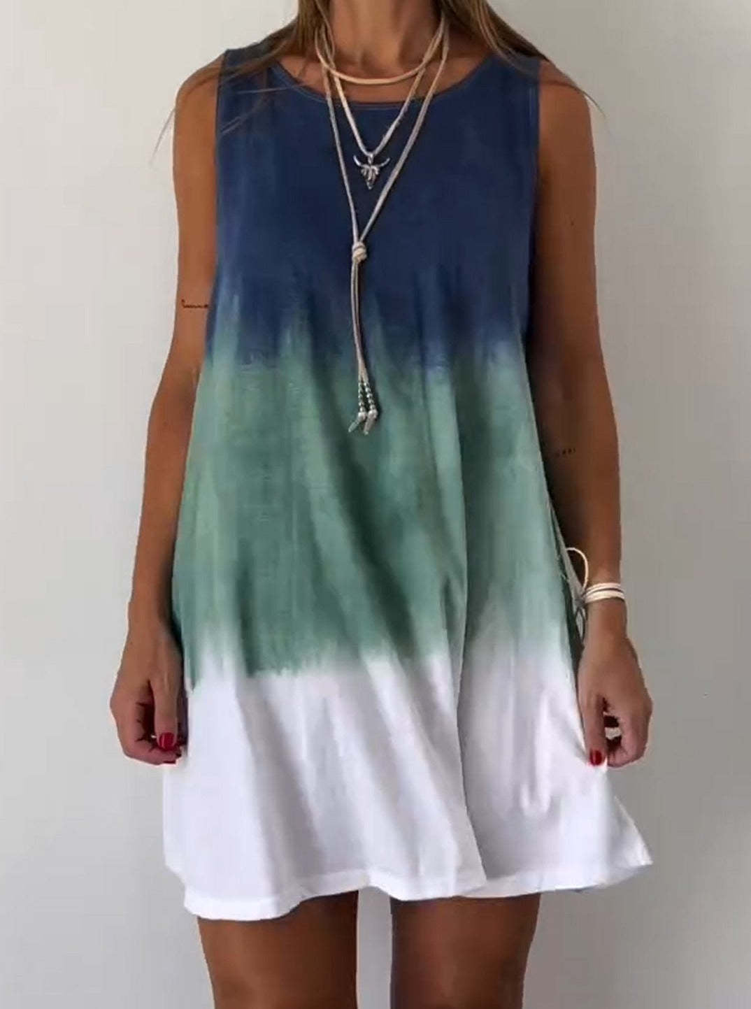 Damen ärmelloses Sommerkleid Drune