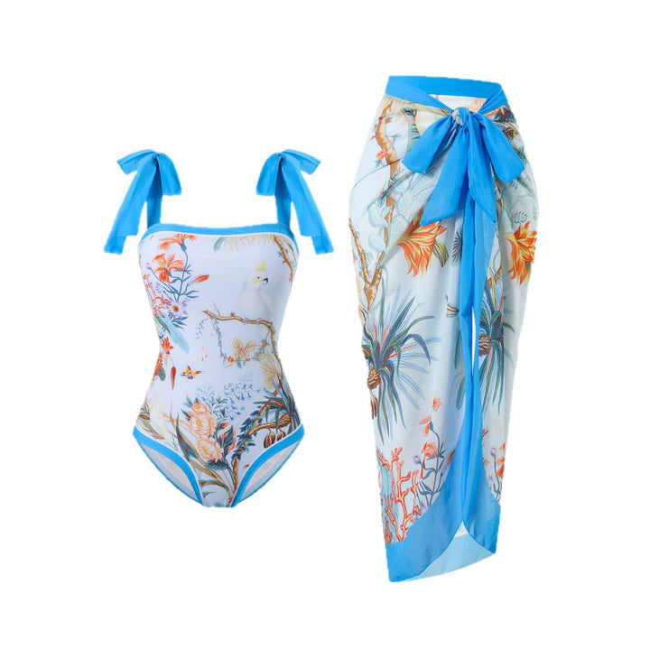 Damen Badeanzug- und Sarong-Set Drune