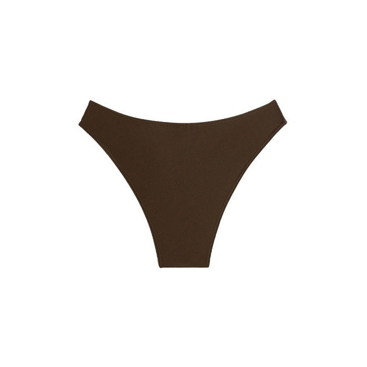 Damen Hochgeschnittener Bikini-Slip mit dekorativen Ringen Drune