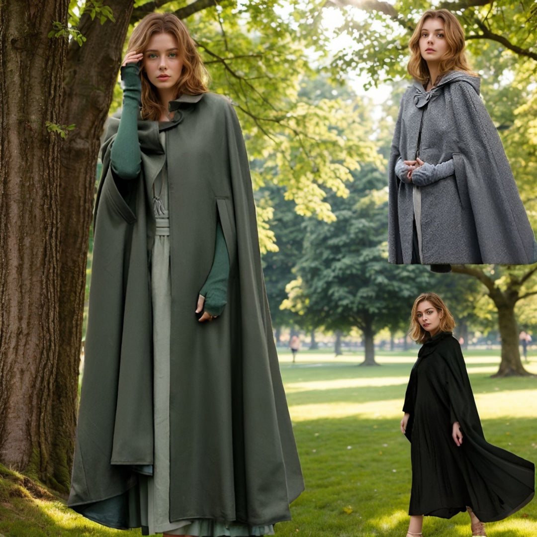 Damen Kapuzenumhang mit elegantem Schnitt Drune