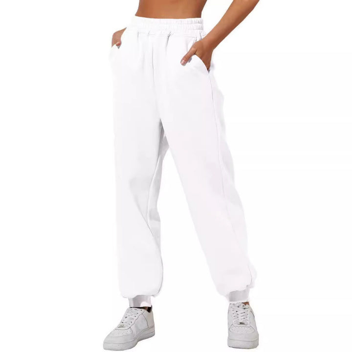 Damen Jogginghose mit elastischem Bund und seitlichen Eingrifftaschen Drune