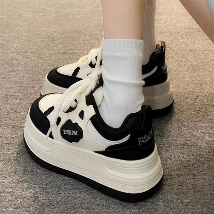 Damen Sportliche Sneaker mit atmungsaktiver Oberflächenstruktur und dämpfendem Profil Drune