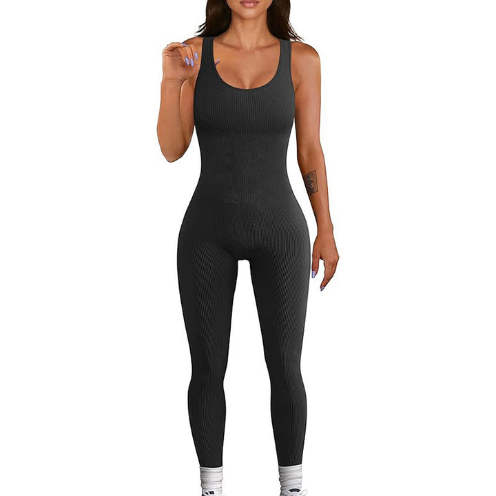 Damen Sportanzug mit figurbetonendem Rippendesign Drune
