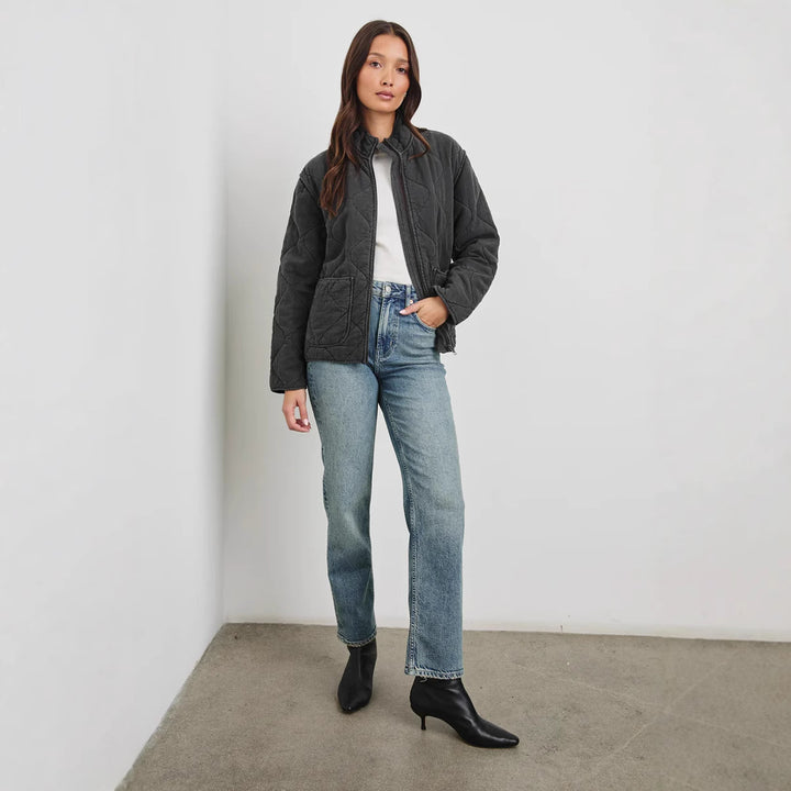 Damen gestepfte Freizeitjacke mit praktischen Taschen Drune