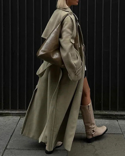 Drune | Fjord Langer Wolltrenchcoat