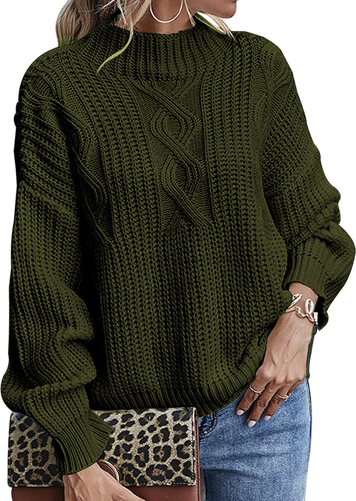 Damen Strickpullover mit elegantem Zopfdesign und modernem Schnitt Drune