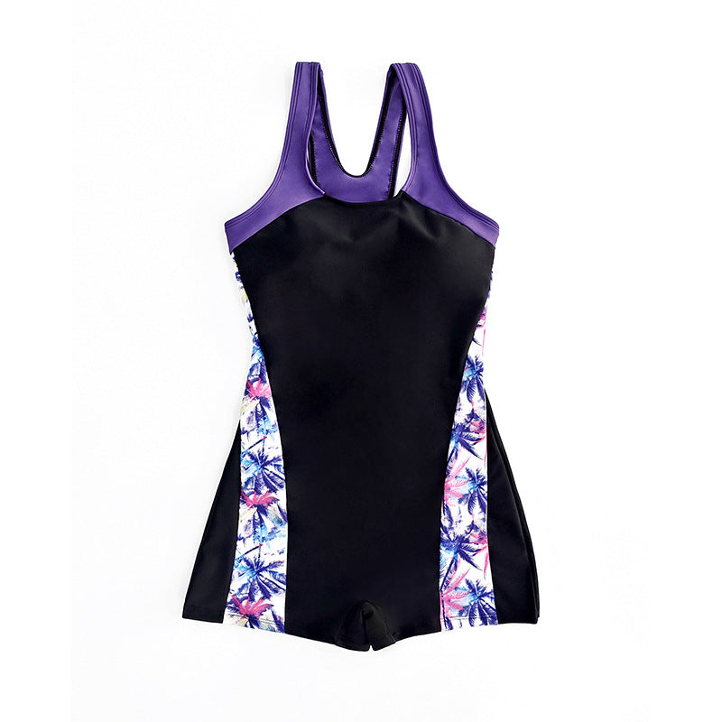Damen Sportlicher Einteiler-Badeanzug mit attraktiven Farbdetails Drune