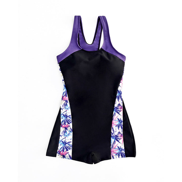 Damen Sportlicher Einteiler-Badeanzug mit attraktiven Farbdetails Drune