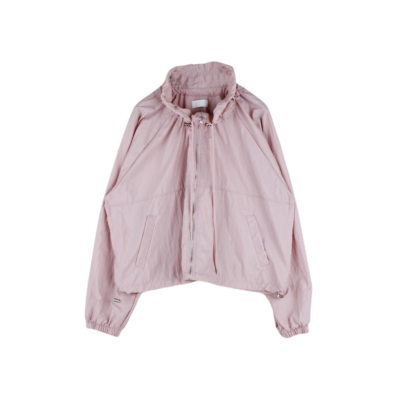 Damen leichte Funktionsjacke mit verstellbarem Kordelzug Drune