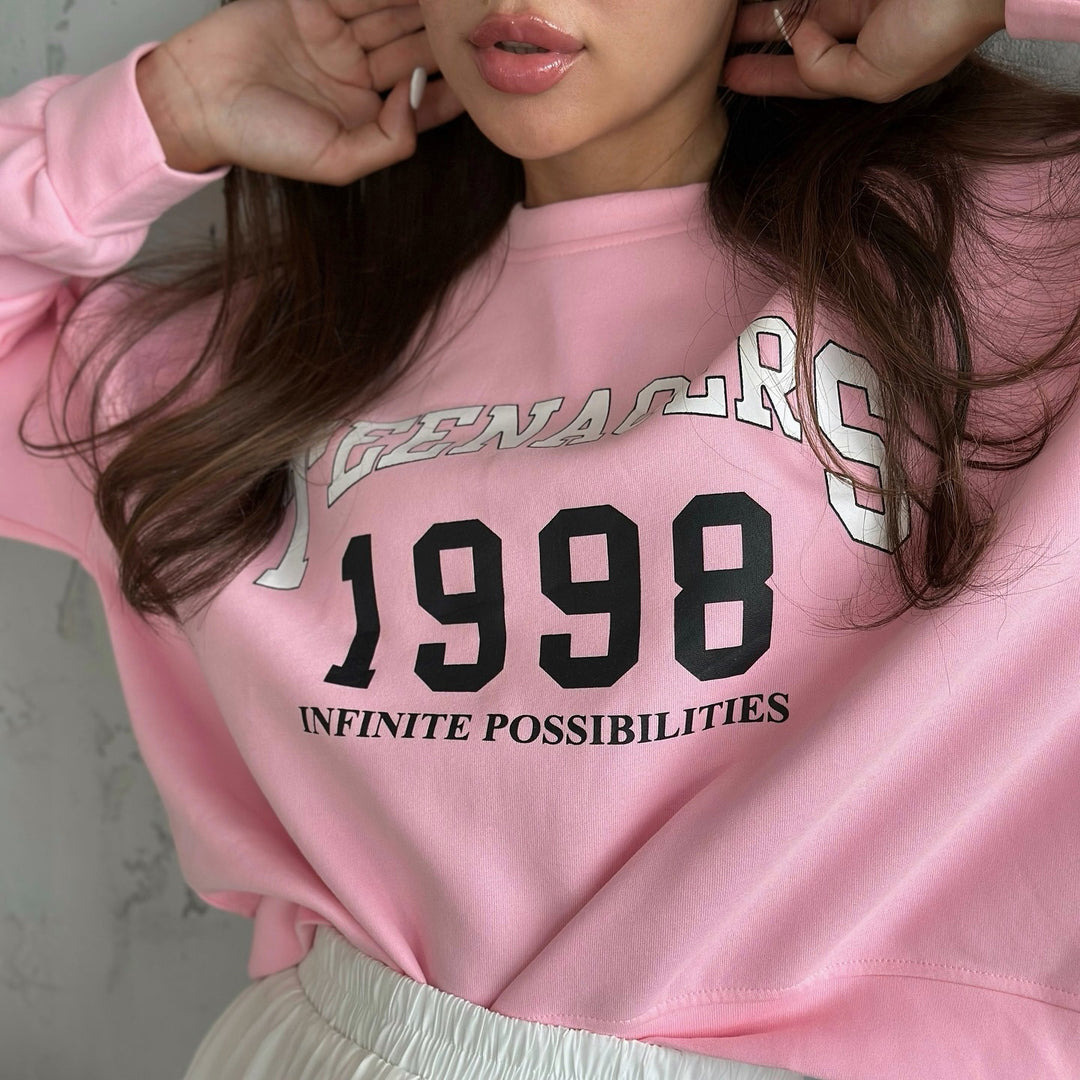 Damen lässiges Sweatshirt mit kreativem Druckdesign und komfortablem Schnitt Drune