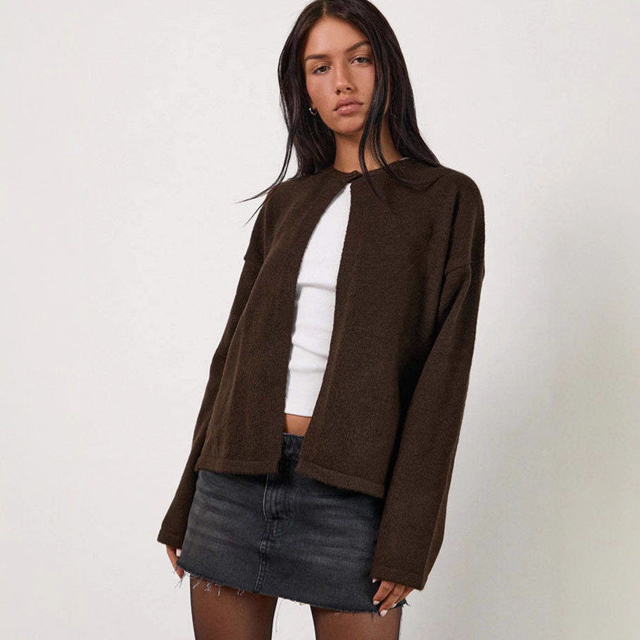 Damen Strickjacke mit praktischen Knopfdetails und lässigem Schnitt Drune