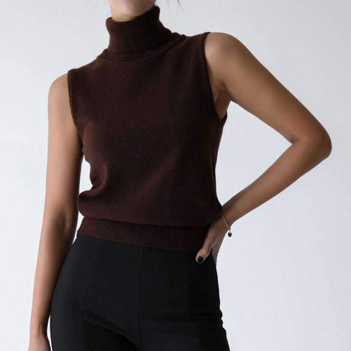 Damen Legerer Rollkragenpullover aus feiner Wolle Drune
