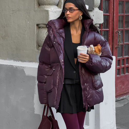 Damen warme Steppjacke Drune