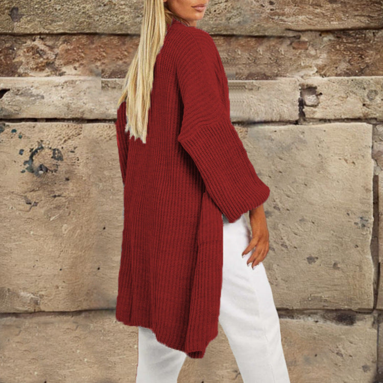 Damen Grobstrickcardigan mit lässigem Schnitt und praktischen Taschen Drune