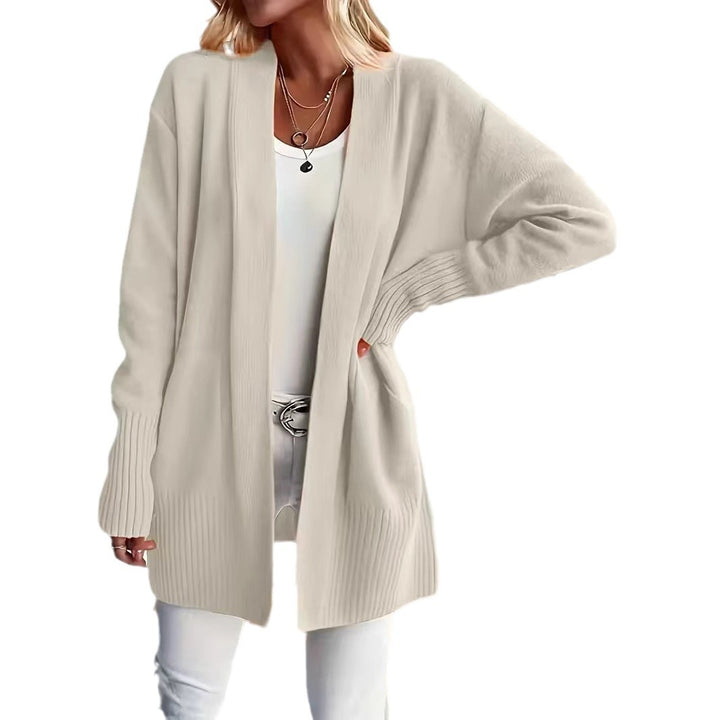 Damen Offener Strickmantel im lässigen Stil Drune