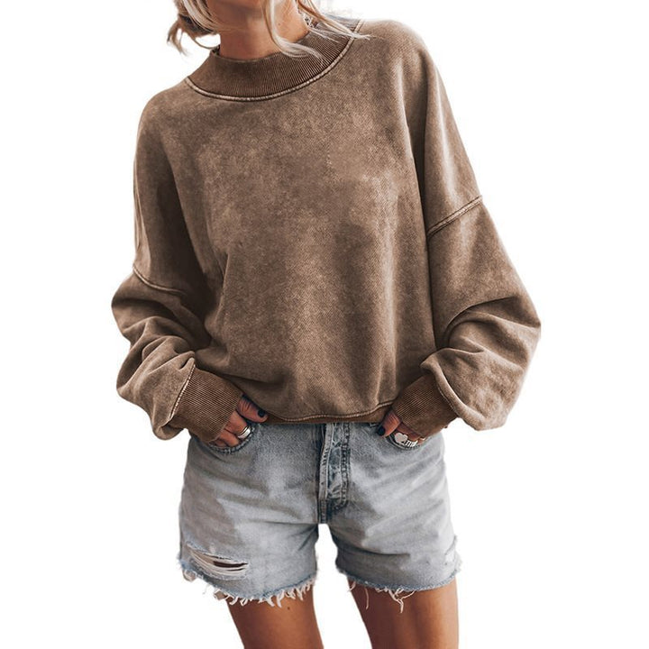Damen lässiger Oversize Sweatshirt Drune