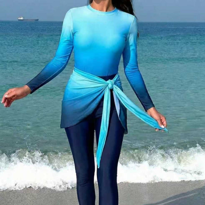 Damen Modischer Surfanzug mit eleganten Wickeldetails Drune