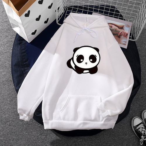 Damen Kapuzenpullover mit niedlichem Panda-Design Drune