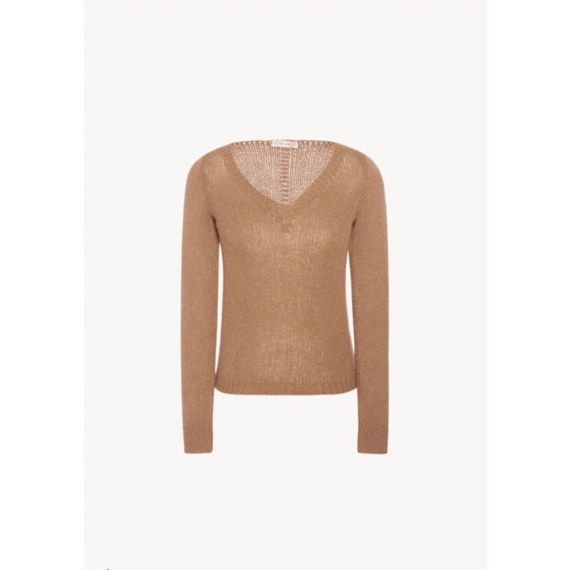 Damen kuscheliger V-Ausschnitt Pullover Drune