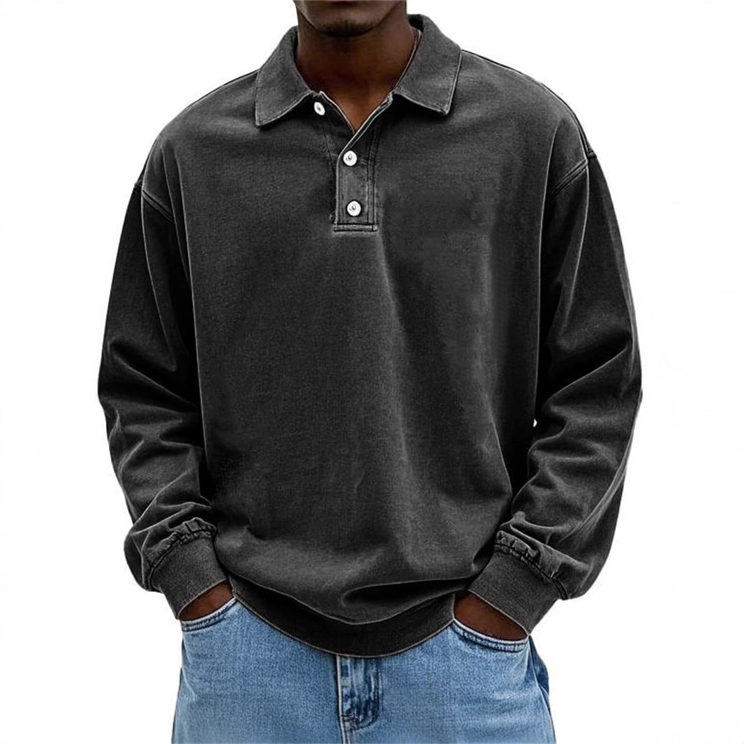 Herren Poloshirt mit Knopfleiste und lässigem Schnitt Drune