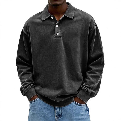 Herren Poloshirt mit Knopfleiste und lässigem Schnitt Drune