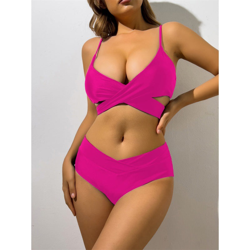 Damen Bikini mit innovativem Wickeldetail und hoher Taille Drune