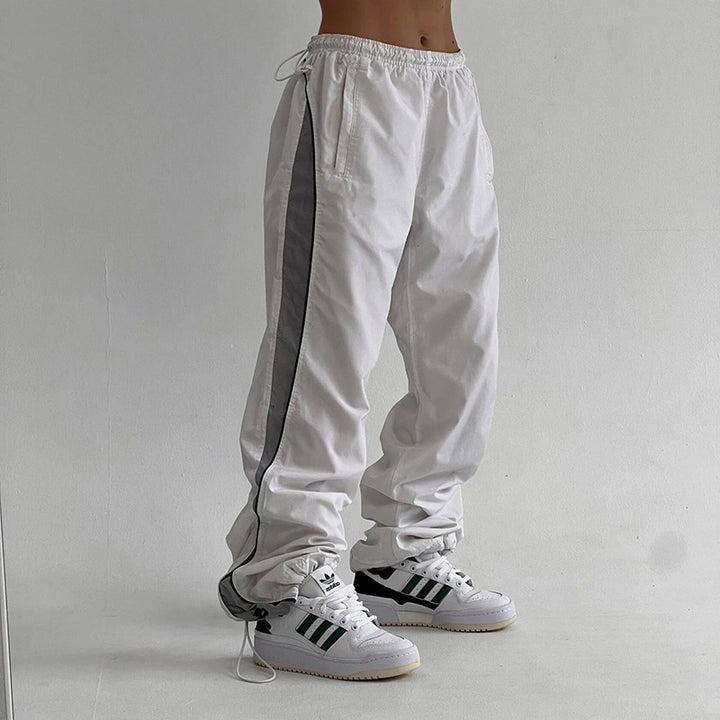 Damen Sportliche Freizeitpants mit Netzdetails Drune