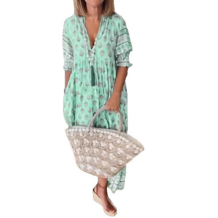 Damen Sommerkleid mit eleganten Detail Drune
