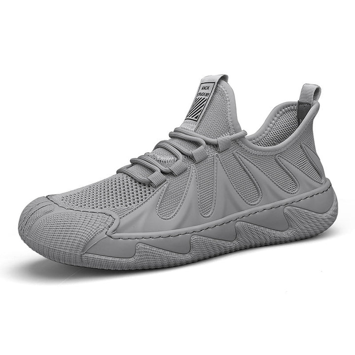 Herren atmungsaktive Strick‑Sneaker mit verstärkter Zehenkappe, gepolstertem Komfortfußbett und griffiger Gummilaufsohle Drune