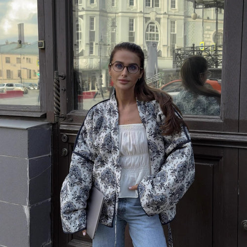 Damen elegante gestepptes Kimono-Jacke Drune