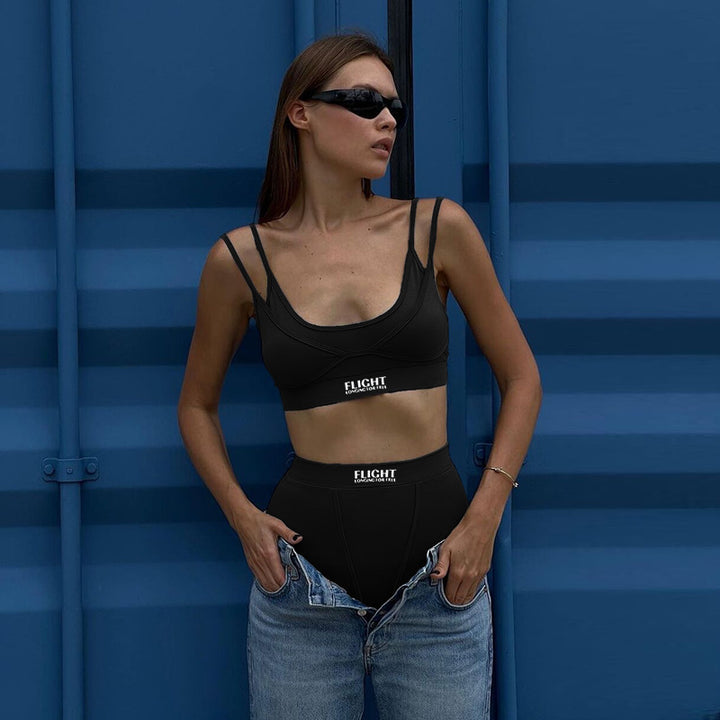 Damen Sportliches Unterwäsche-Set mit komfortablem Stretch und atmungsaktivem Material Drune