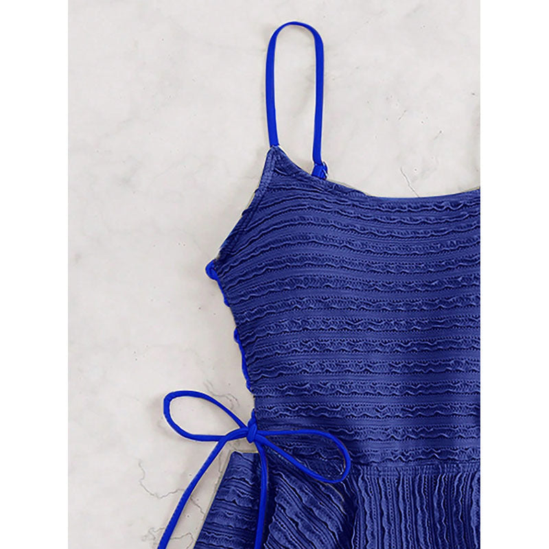Damen Tankini-Set mit elastischer Raffung und verstellbaren Trägern Drune