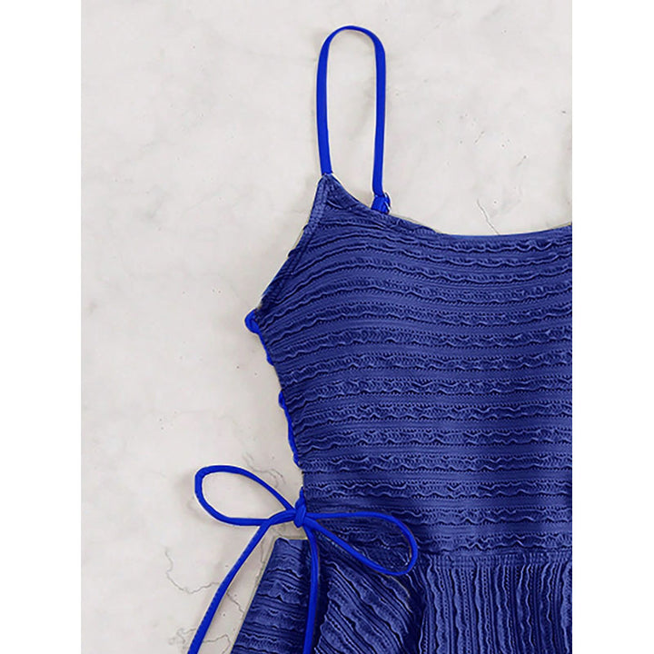 Damen Tankini-Set mit elastischer Raffung und verstellbaren Trägern Drune