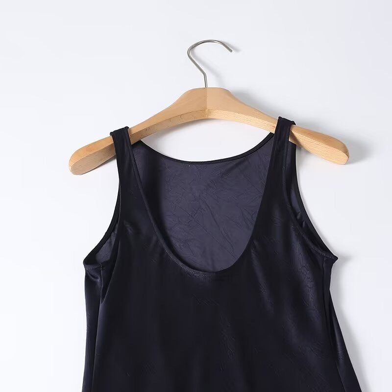 Damen Langes Seidenkleid mit elegantem Rückenausschnitt Drune