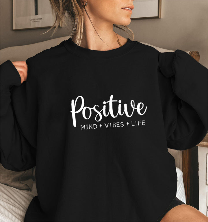 Damen Sweatshirt mit voluminösen Ärmeln und inspirierendem Aufdruck Drune