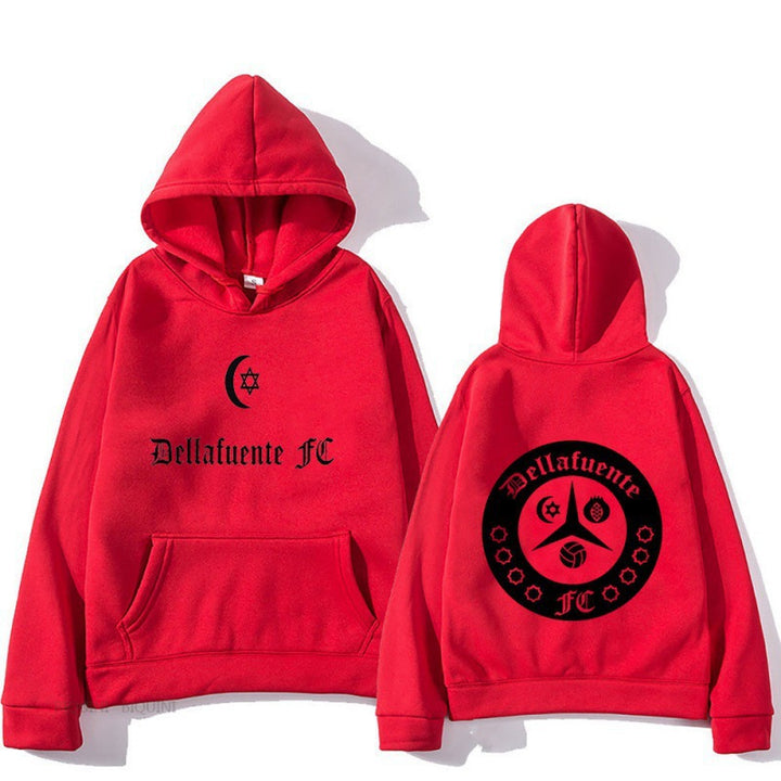 Damen Kapuzenpullover mit künstlerischem Motiv und bequemer Passform Drune