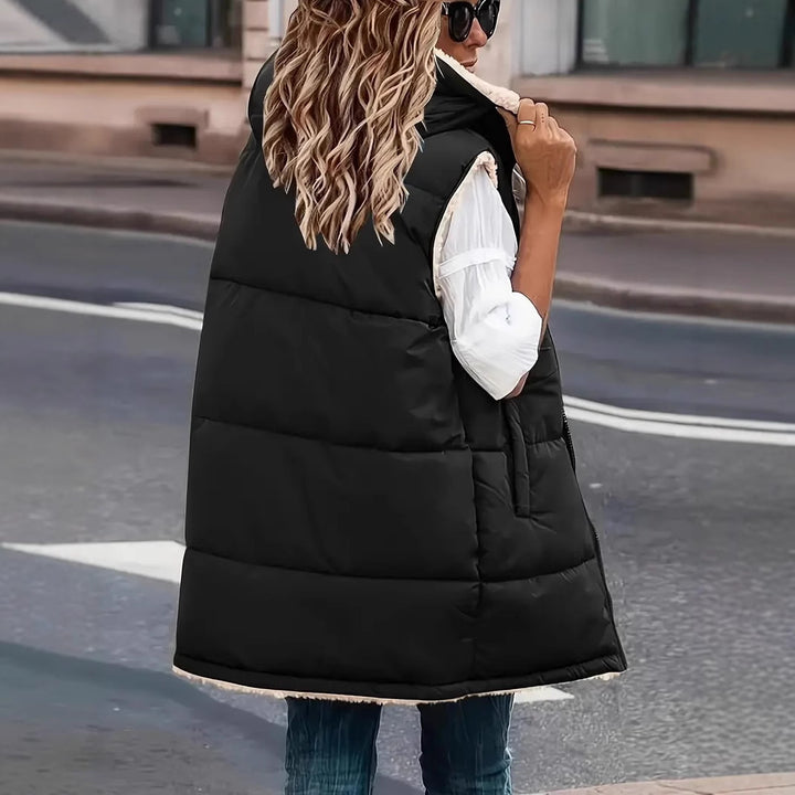 Damen Wendejacke mit sherpa Innenfutter Drune