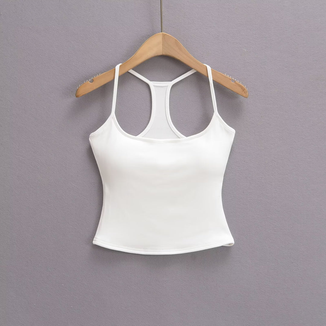 Damen Sportliches Trägershirt mit atmungsaktivem Material und deportivo Design Drune