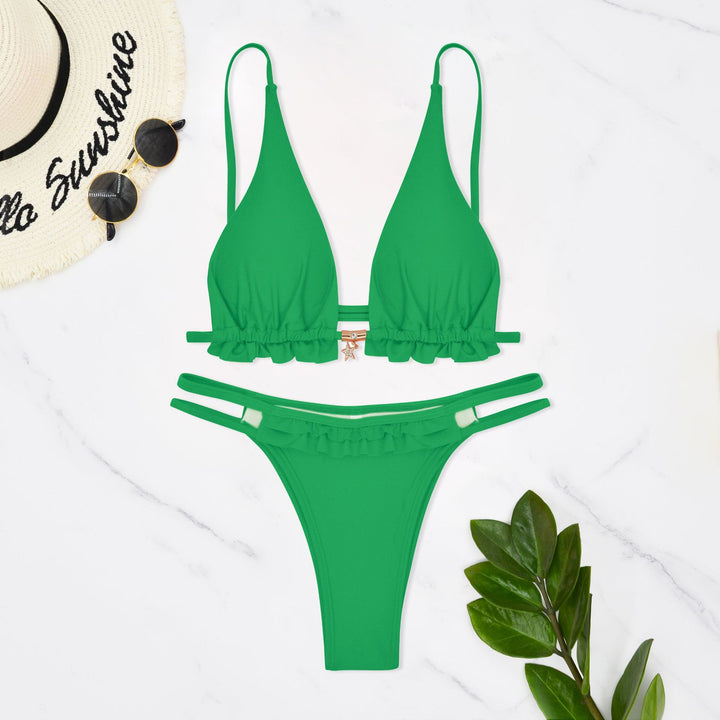 Damen Raffiniertes Bikiniset Drune