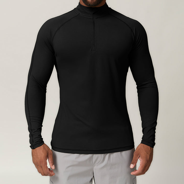 Herren Funktionsshirt mit zippbarem Kragen Drune