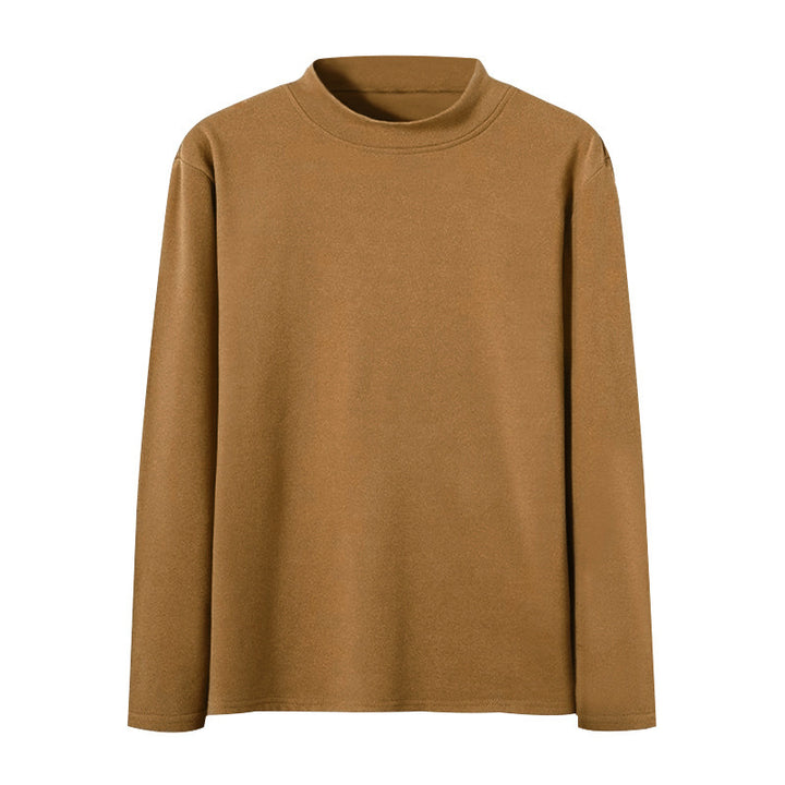Herren nan körperbetonter Feinstrickpullover mit engem Rundhalsausschnitt Drune