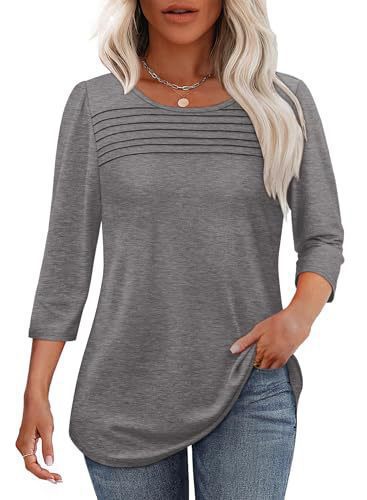 Damen Langarmshirt mit Plissee-Details Drune
