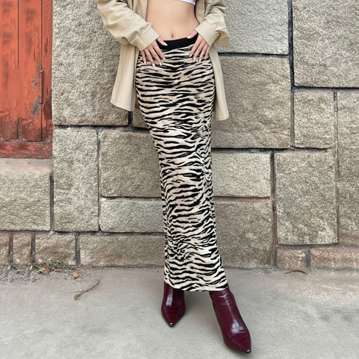 Damen Asymmetrischer Rock mit Rüschendetails und floralem Design Drune