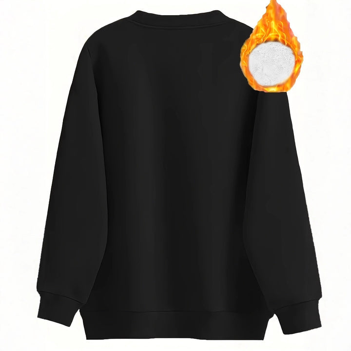 Damen Wärmendes Sweatshirt mit flauschigem Innenfutter Drune